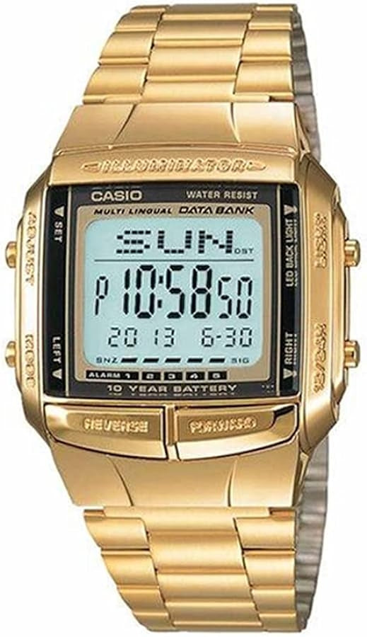 CASIO COLLECTION & VINTAGE DB-360G-9ADF Multifunction Armbanduhr 38 mm Gold