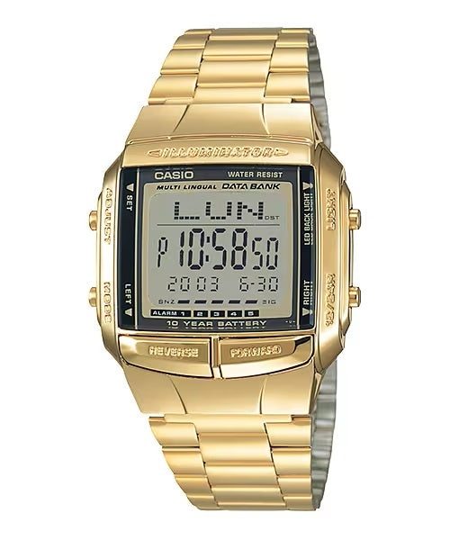 CASIO COLLECTION & VINTAGE DB-360G-9ASDF Multifunction Armbanduhr 38 mm Gold