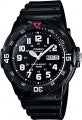 CASIO COLLECTION & VINTAGE DIVER 100M - BLACK Herren Quarzuhr mit Datum aus Kunststoff mit – Seitenansicht