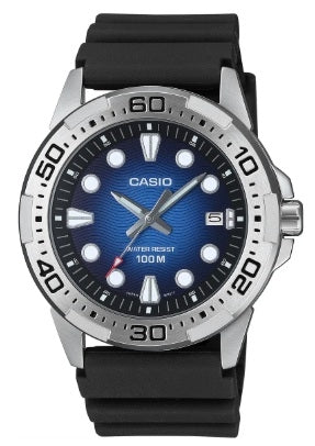 CASIO COLLECTION & VINTAGE DIVER 100M - BLUE MTD-140-2AVDF Date Armbanduhr 43.5 mm Blau