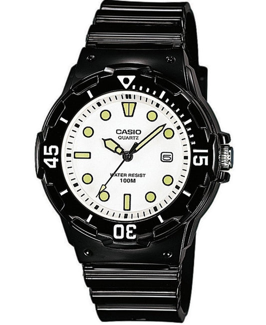 CASIO COLLECTION & VINTAGE DIVER 100M - WHITE Herren Quarzuhr mit Datum aus Kunststoff mit – Produktansicht