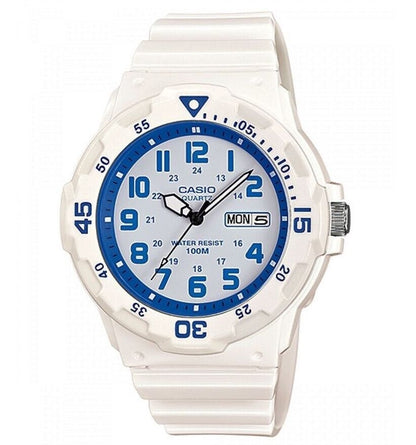 CASIO COLLECTION & VINTAGE DIVER 100M - WHITE MRW-200HC-7B2VDF Day & Date Armbanduhr 44.5 mm Weiss