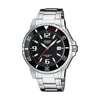 CASIO COLLECTION & VINTAGE DIVER 200m NEOBRITE - BLACK MTD-1053D-1AVES Date Armbanduhr 42.5 mm Schwarz