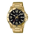 CASIO COLLECTION & VINTAGE DIVER 50M GOLD - BLACK MTP-VD01G-1BVUDF Date Armbanduhr 45 mm Schwarz ansicht-3