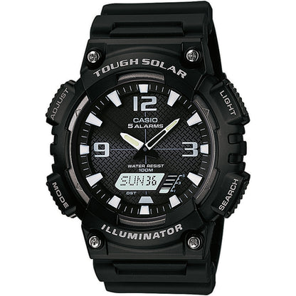CASIO COLLECTION & VINTAGE DIVER - ILLUMINATOR TOUGH SOLAR - BLACK AQ-S810W-1AVEF Multifunction Armbanduhr 48 mm Schwarz