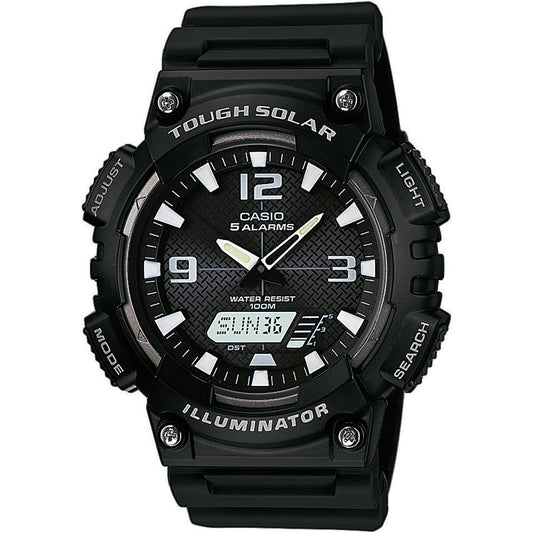 CASIO COLLECTION & VINTAGE DIVER - ILLUMINATOR TOUGH SOLAR - BLACK AQ-S810W-1AVEF Multifunction Armbanduhr 48 mm Schwarz
