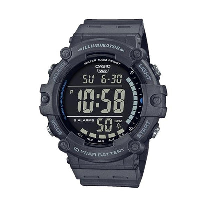CASIO COLLECTION & VINTAGE DIVER - ILLUMINATOR WORLDTIME 10 YEARS BATTERY - GREY AE-1500WH-8BVEF Multifunction Armbanduhr 51 mm Grau