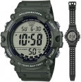 CASIO COLLECTION & VINTAGE DIVER - ILLUMINATOR WORLDTIME - LONG STRAP AE-1500WHX-3AVDF Multifunction Armbanduhr 51 mm ansicht-3