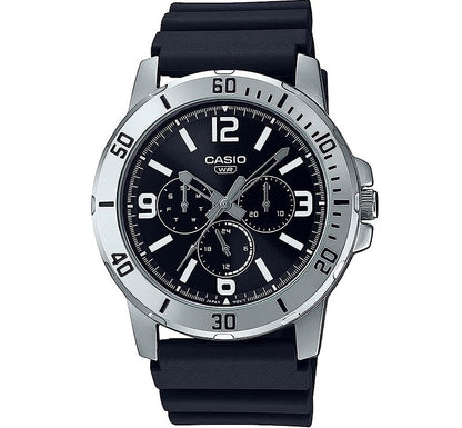 CASIO COLLECTION & VINTAGE DIVER MULTIFUCTION - BLACK MTP-VD300-1BUDF Chronograph Armbanduhr 45 mm Schwarz