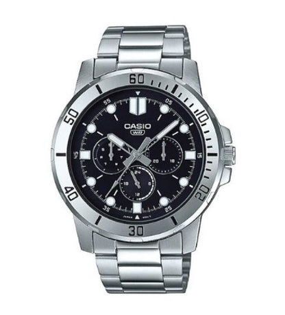CASIO COLLECTION & VINTAGE DIVER MULTIFUCTION - BLACK MTP-VD300D-1EUDF Day - Date - 24H Armbanduhr 45 mm Schwarz