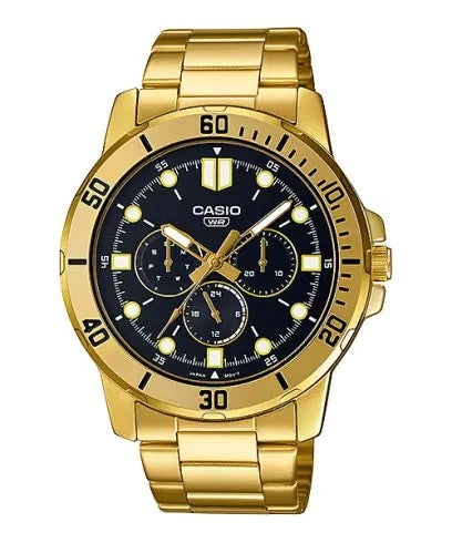 CASIO COLLECTION & VINTAGE DIVER MULTIFUCTION - BLACK MTP-VD300G-1EUDF Multifunction Armbanduhr 49 mm Schwarz