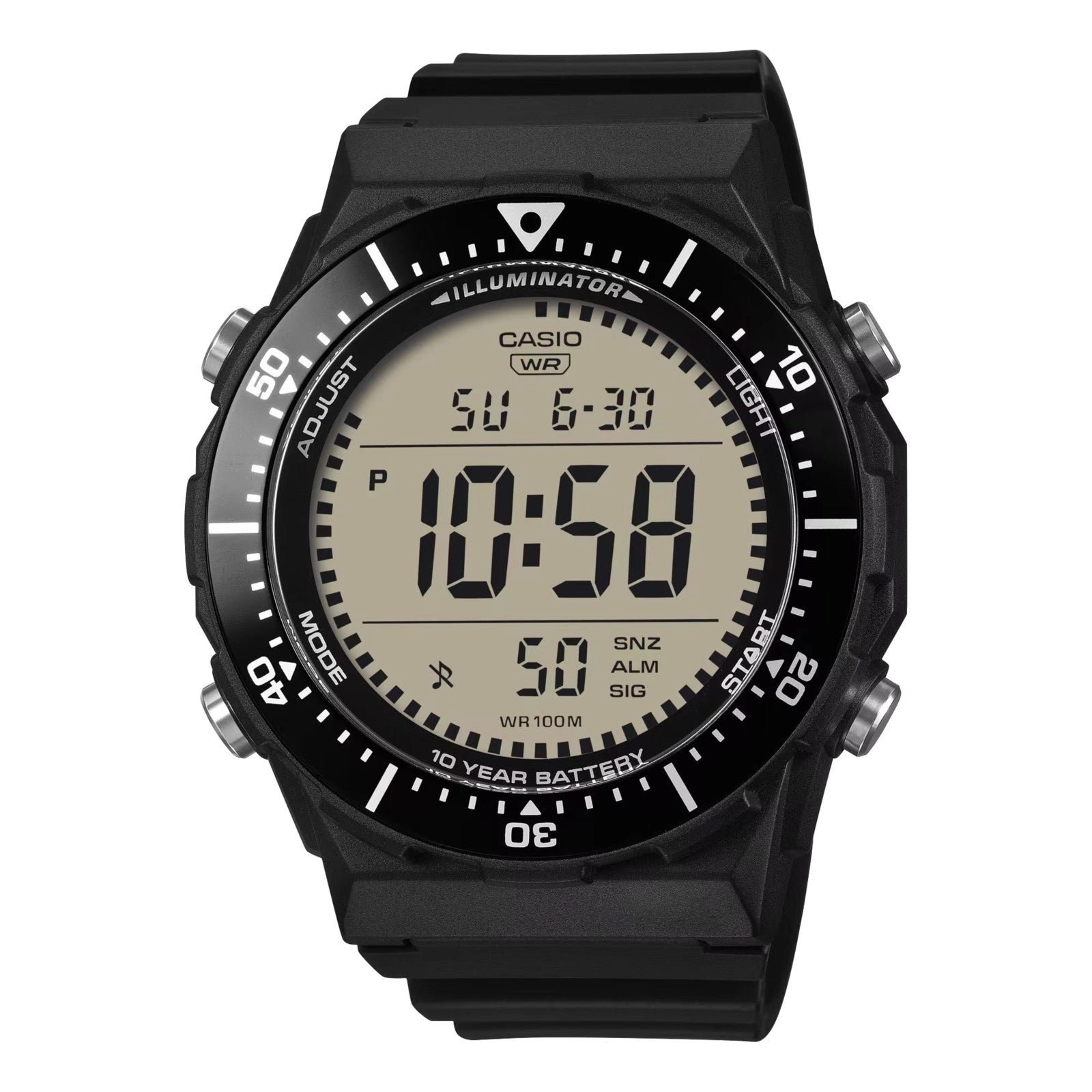 CASIO COLLECTION & VINTAGE DIVER - New Case LCD - BLACK AE-1700H-1AVEF Multifunction Armbanduhr 47 mm Schwarz ansicht-2