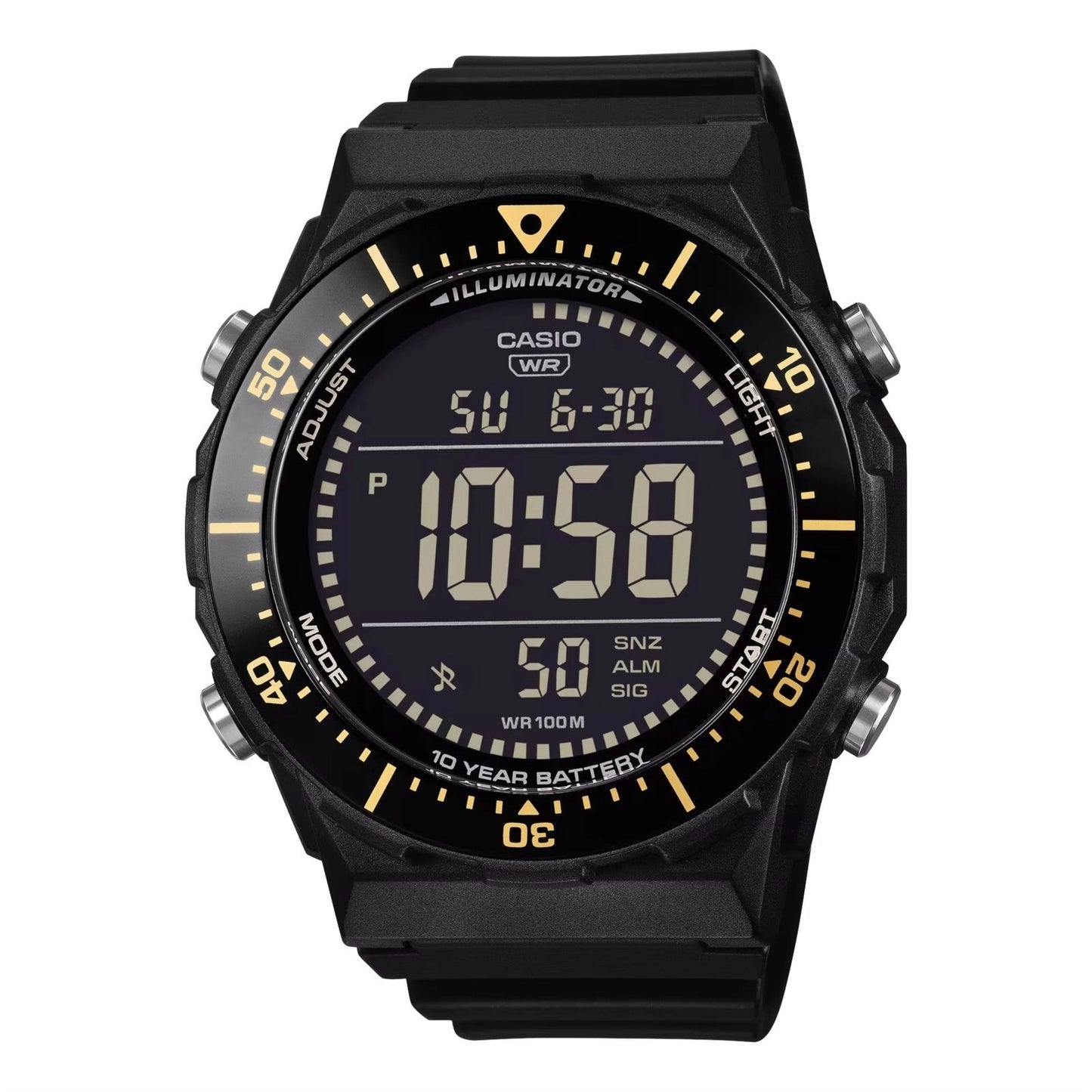 CASIO COLLECTION & VINTAGE DIVER - New Case LCD - BLACK AE-1700H-1BVEF Multifunction Armbanduhr 47 mm Schwarz ansicht-2