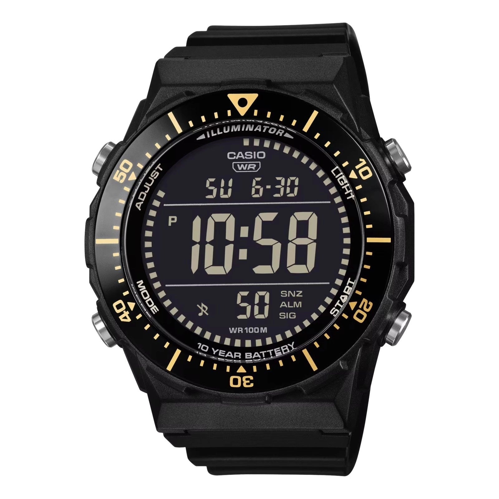 CASIO COLLECTION & VINTAGE DIVER - New Case LCD - BLACK AE-1700H-1BVEF Multifunction Armbanduhr 47 mm Schwarz ansicht-2