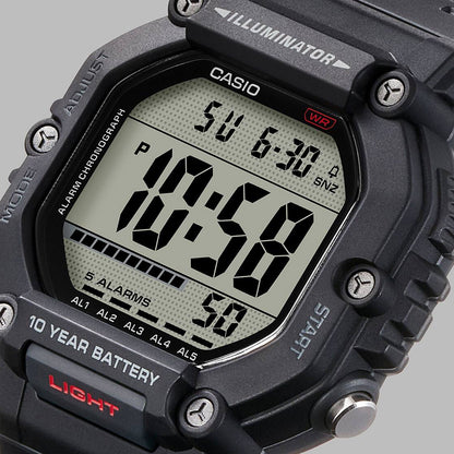 CASIO COLLECTION & VINTAGE DIVER - OVERSIZE 10 YEARS BATTERY - BLACK AE-1600H-1AVEF Multifunction Armbanduhr 49.5 mm Schwarz