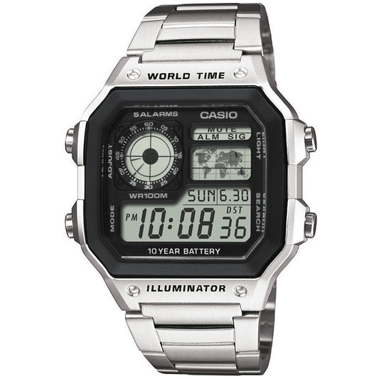 CASIO COLLECTION & VINTAGE DIVER - WORLD TIME ILLUMINATOR 5 ALARMS - FUTURE CLASSIC COLLECTION – Produktansicht