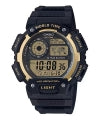 CASIO COLLECTION & VINTAGE DIVER - WORLD TIME ILLUMINATOR 5 ALARMS - GOLD Herren Quarzuhr aus – Seitenansicht