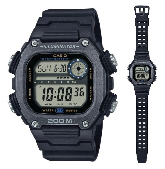CASIO COLLECTION & VINTAGE DW-291HX-1AVDF Multifunction Armbanduhr 50 mm Schwarz