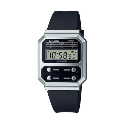 CASIO COLLECTION & VINTAGE EDGY COLLECTION - BLACK A100WEF-1AEF Multifunction Armbanduhr 40 mm Schwarz