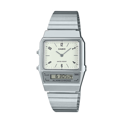 CASIO COLLECTION & VINTAGE EDGY COLLECTION - CREAM AQ-800E-7A2EF Dual Time Armbanduhr 40 mm ansicht-3