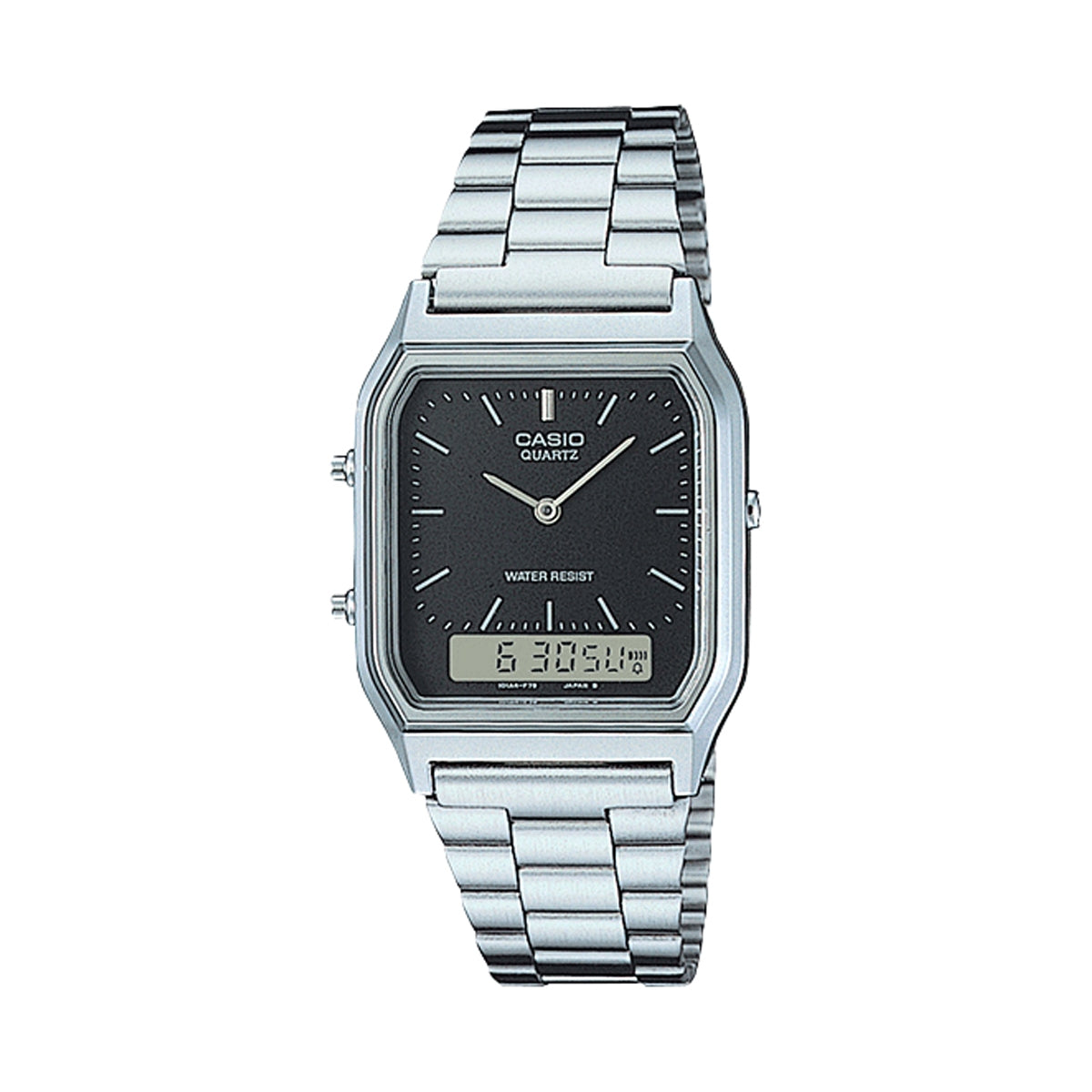 CASIO COLLECTION & VINTAGE EDGY COLLECTION SUNRAY DIAL - BLACK AQ-230A-1DMQYES Sonnenbrille Schwarz ansicht-2
