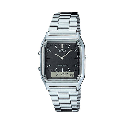 CASIO COLLECTION & VINTAGE EDGY COLLECTION SUNRAY DIAL - BLACK AQ-230A-1DMQYES Sonnenbrille Schwarz ansicht-2