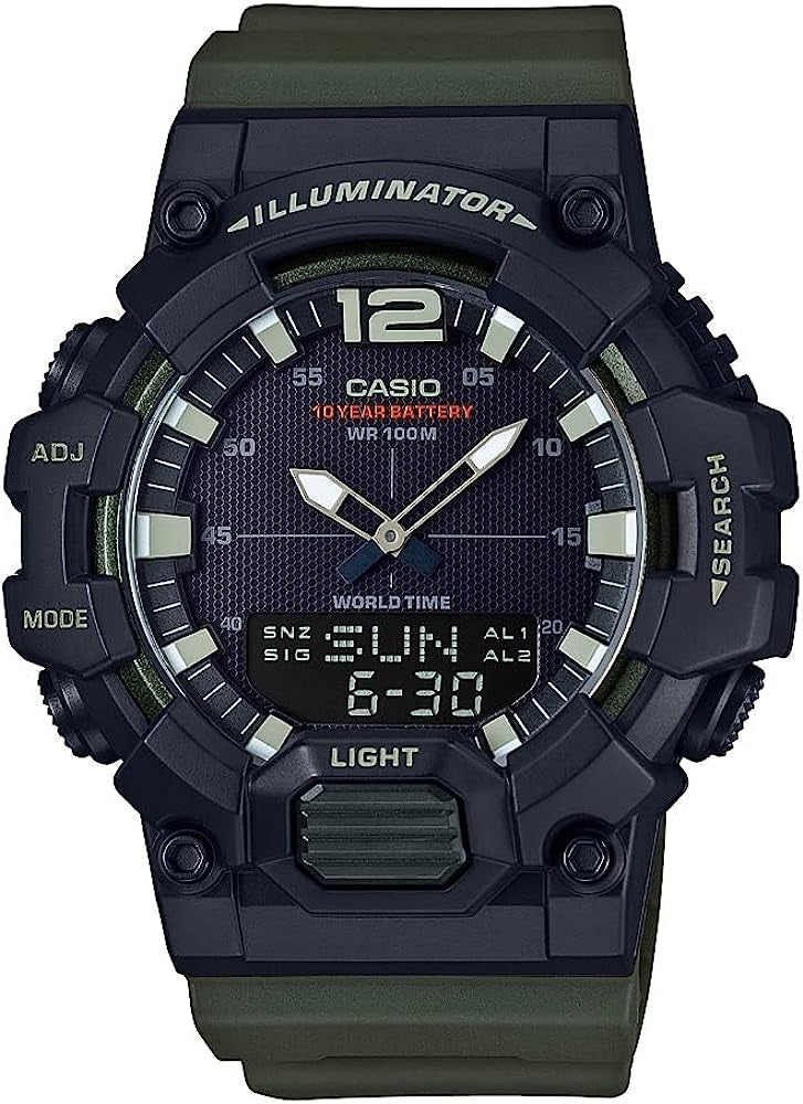 CASIO COLLECTION & VINTAGE HDC-700-3AVCF Multifunction Armbanduhr 48 mm Schwarz