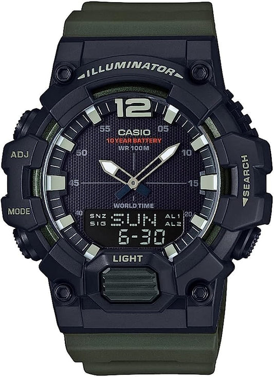 CASIO COLLECTION & VINTAGE Herren Quarzuhr aus Kunststoff mit Resin 48 mm HDC-700-3AVCF – Produktansicht
