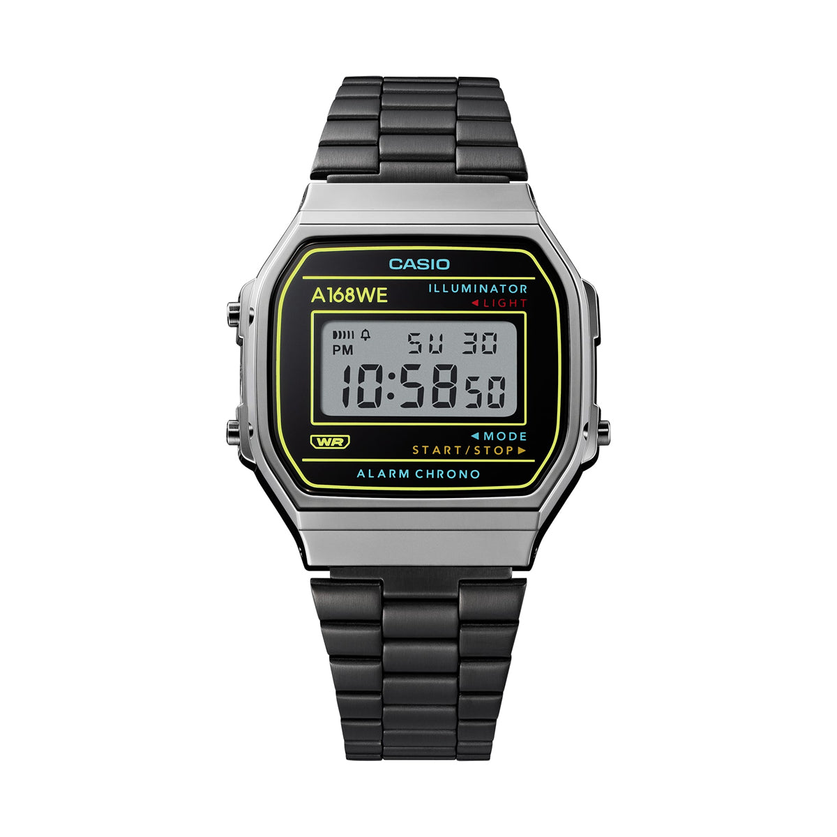 CASIO COLLECTION & VINTAGE ICONIC - 50th ANNIVERSARY BLACK A168WEHB-1AEF Multifunction Armbanduhr 36 mm Schwarz
