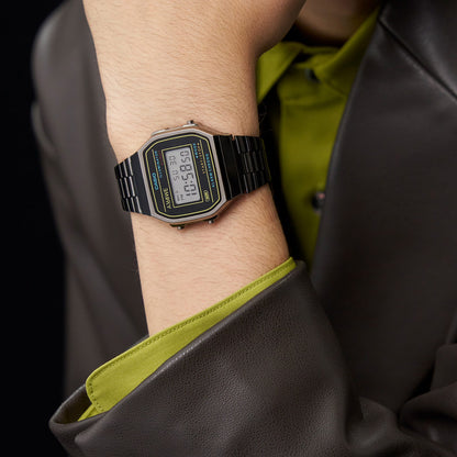CASIO COLLECTION & VINTAGE ICONIC - 50th ANNIVERSARY BLACK A168WEHB-1AEF Multifunction Armbanduhr 36 mm Schwarz ansicht-2