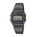 CASIO COLLECTION & VINTAGE ICONIC - ALL BLACK A158WETB-1AEF Multifunction Armbanduhr 33 mm Schwarz ansicht-3