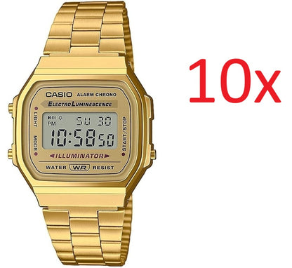 CASIO COLLECTION & VINTAGE ICONIC - ALL GOLD - PACK 10 PCS A168WG-9EF_10 Armbanduhr Gold ansicht-2