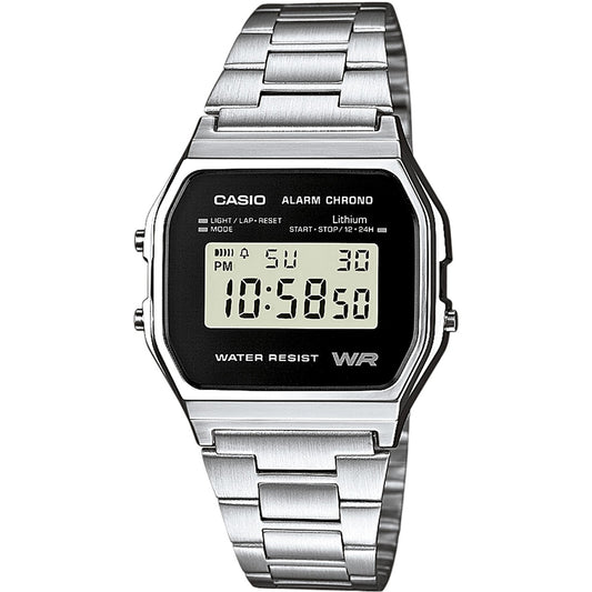 CASIO COLLECTION & VINTAGE ICONIC - BLACK A158WEA-1EF Multifunction Armbanduhr 33 mm Schwarz
