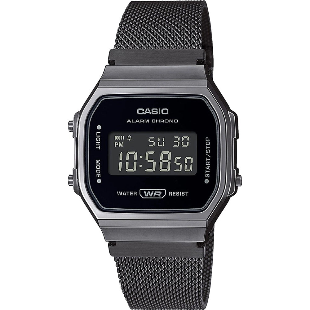 CASIO COLLECTION & VINTAGE ICONIC - BLACK A168WEMB-1BEF Multifunction Armbanduhr 36 mm Schwarz ansicht-2