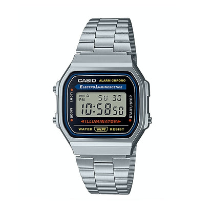 CASIO COLLECTION & VINTAGE ICONIC - CLASSIC BLACK A168WA-1YES Multifunction Armbanduhr 36 mm Schwarz