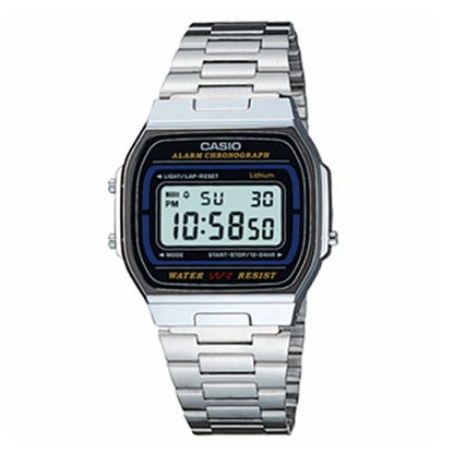 CASIO COLLECTION & VINTAGE ICONIC - CLASSIC SILVER A164WA-1VES Multifunction Armbanduhr 36 mm Silber