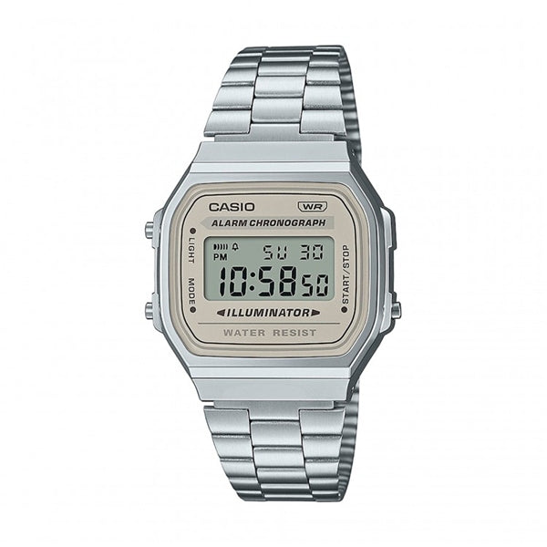 CASIO COLLECTION & VINTAGE ICONIC - CREAM A168WA-8AYES Multifunction Armbanduhr 36 mm ansicht-3