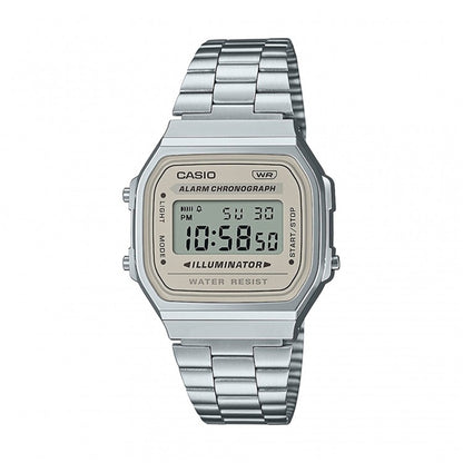 CASIO COLLECTION & VINTAGE ICONIC - CREAM A168WA-8AYES Multifunction Armbanduhr 36 mm ansicht-3