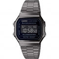 CASIO COLLECTION & VINTAGE ICONIC - FULL BLACK A168WEGG-1BEF Multifunction Armbanduhr 36 mm Schwarz ansicht-3