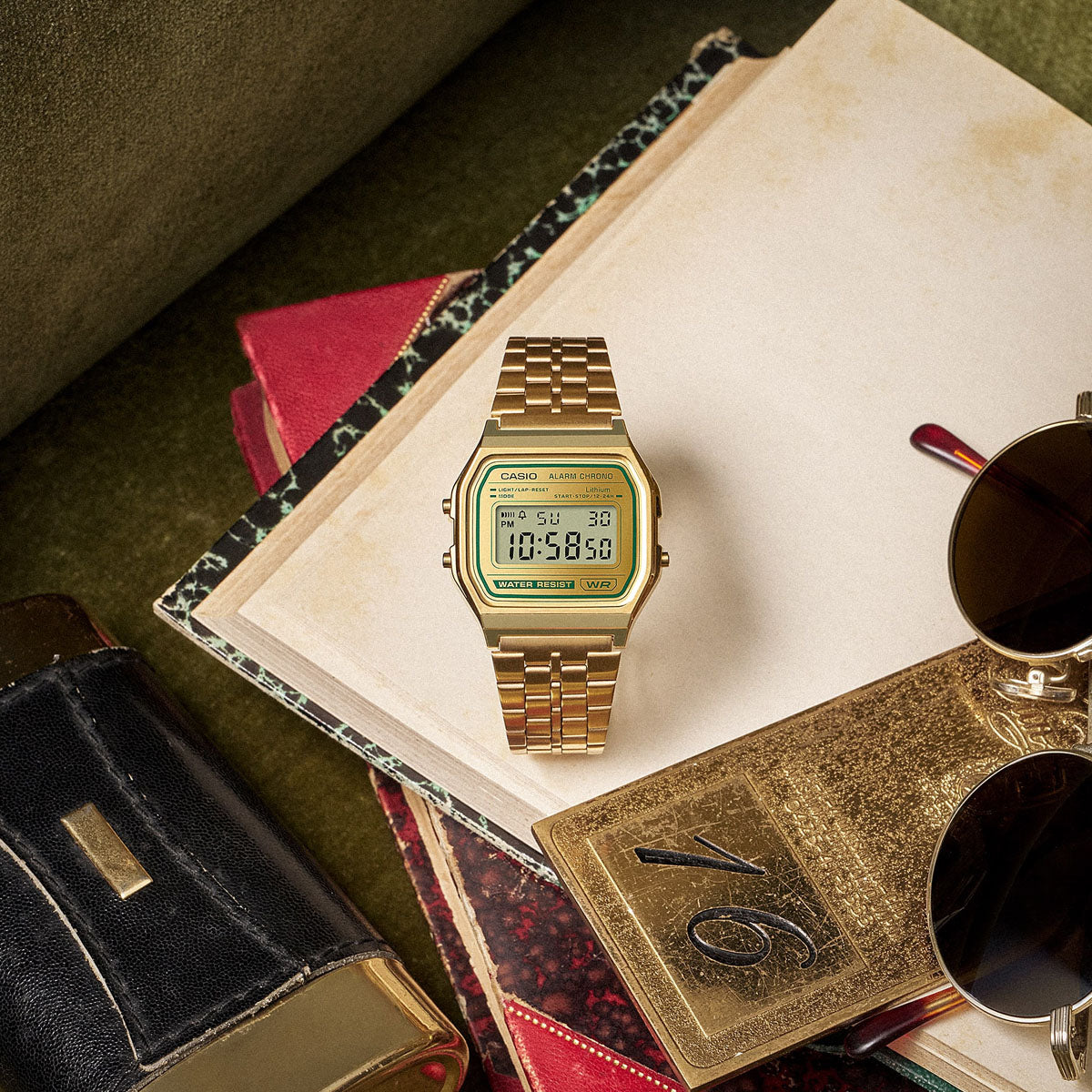 CASIO COLLECTION & VINTAGE ICONIC - GOLD A158WEGV-9AEF Multifunction Armbanduhr 33 mm Gold ansicht-2