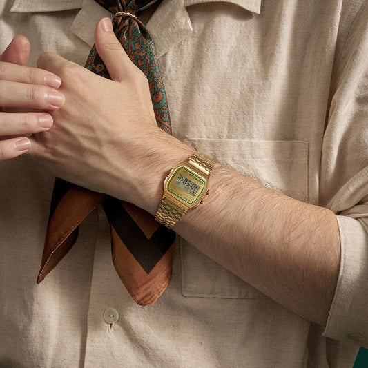CASIO COLLECTION & VINTAGE ICONIC - GOLD A158WEGV-9AEF Multifunction Armbanduhr 33 mm Gold