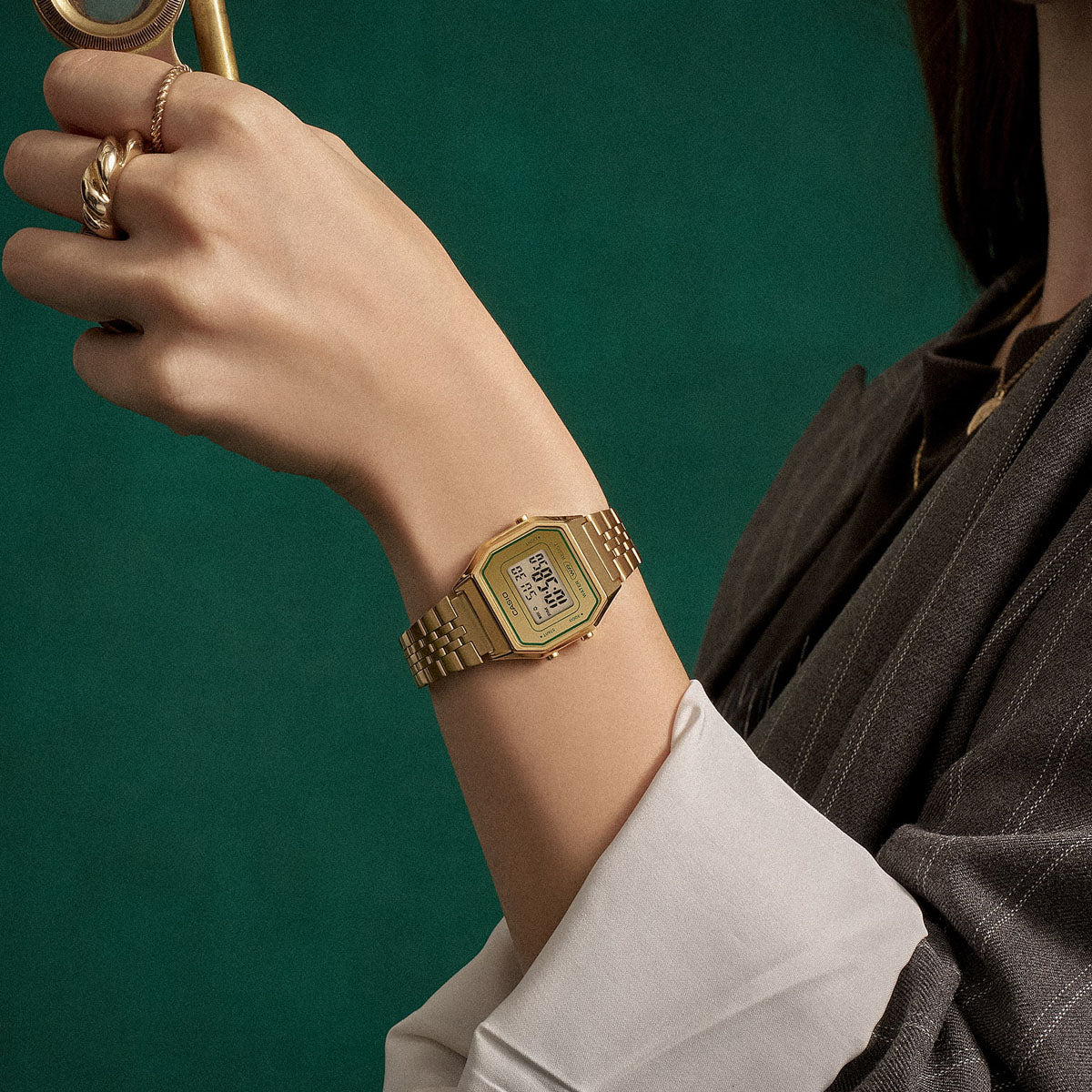 CASIO COLLECTION & VINTAGE ICONIC - GOLD LA680WEGV-9AEF Multifunction Armbanduhr 28 mm Gold