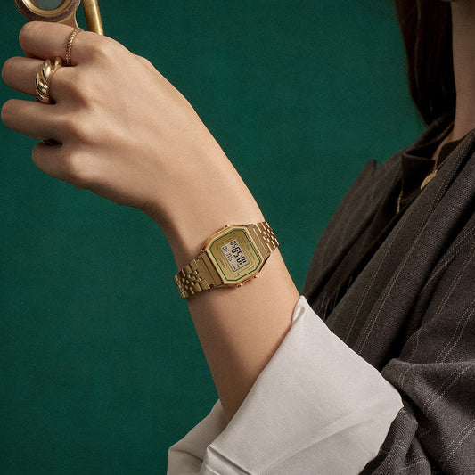 CASIO COLLECTION & VINTAGE ICONIC - GOLD LA680WEGV-9AEF Multifunction Armbanduhr 28 mm Gold