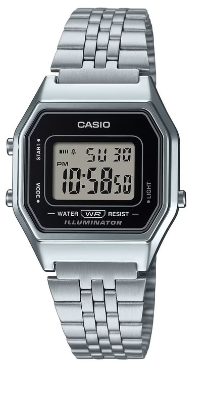 CASIO COLLECTION & VINTAGE ICONIC LADY - BLACK LA-680WEA-1EF Multifunction Armbanduhr 28.5 mm Schwarz