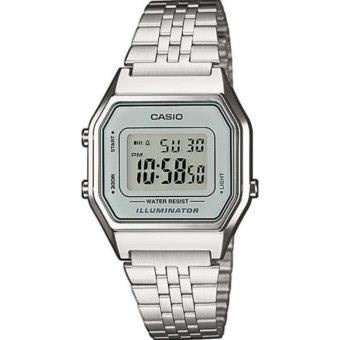 CASIO COLLECTION & VINTAGE ICONIC LADY - LIGHT GREY Damen Quarzuhr aus Kunststoff mit Metal – Produktansicht