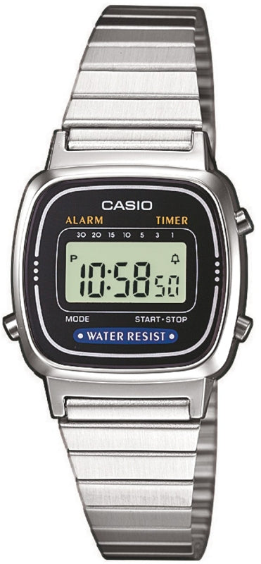 CASIO COLLECTION & VINTAGE ICONIC MINI STEEL - BLACK Damen Quarzuhr aus Kunststoff mit Metal 25 – Produktansicht