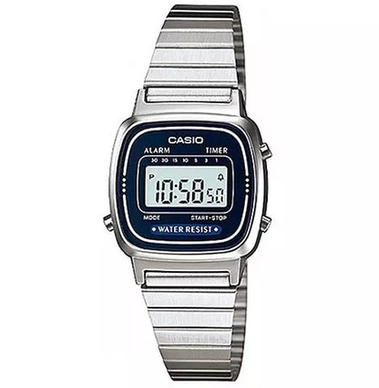 CASIO COLLECTION & VINTAGE ICONIC MINI STEEL - BLUE LA-670WA-2DF Multifunction Armbanduhr 25 mm Blau ansicht-3