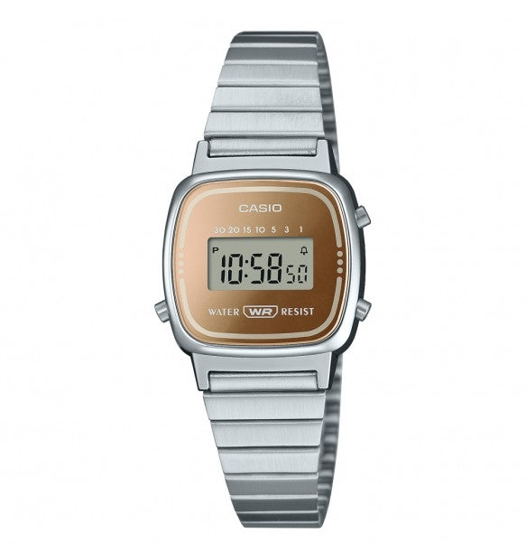 CASIO COLLECTION & VINTAGE ICONIC MINI STEEL - BRONZE LA-670WES-4AEF Multifunction Armbanduhr 25 mm