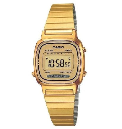 CASIO COLLECTION & VINTAGE ICONIC MINI STEEL - FULL GOLD LA-670WGA-9DF Multifunction Armbanduhr 25 mm Gold ansicht-2