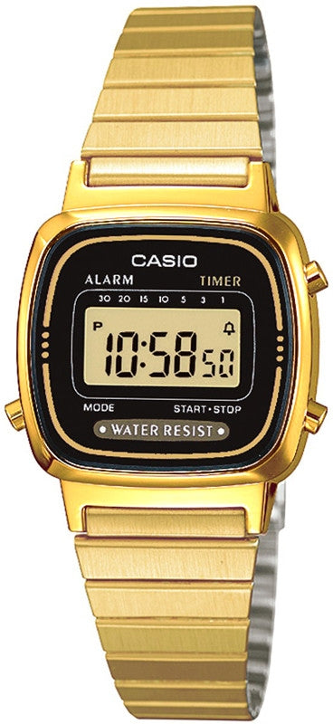 CASIO COLLECTION & VINTAGE ICONIC MINI STEEL GOLD LA670WEGA-1EF Multifunction Armbanduhr 25 mm Gold ansicht-2